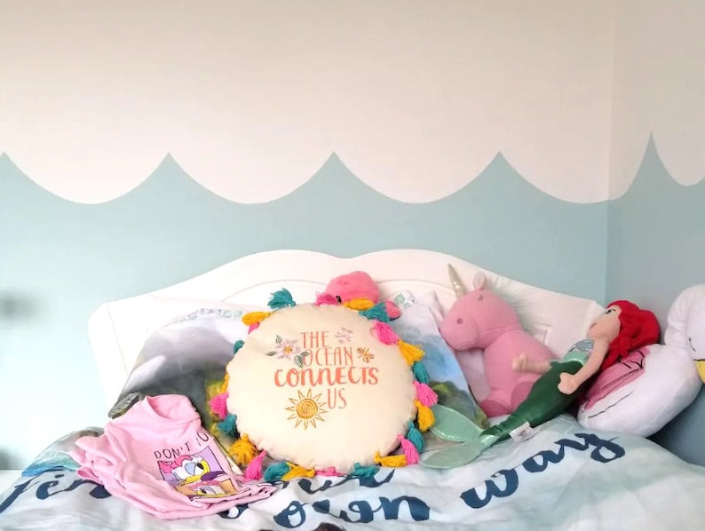 CHOPPY WAVES Wall Border Stencil Paint Perfect Wave Nursery Etsy