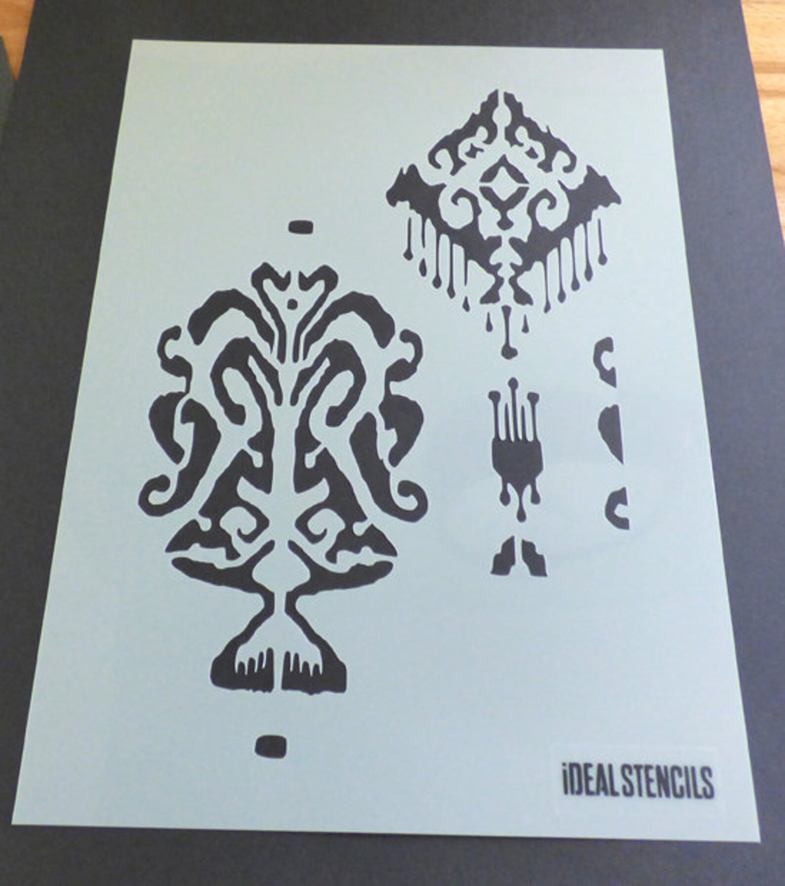 Kupang Ikat Schablonenmuster marokkanische Schablone Malerei | Etsy