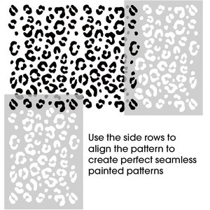 JAVAN Leopard PRINT Wall Pattern STENCIL, Home Decor Large Painting ...