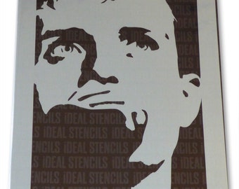 Ian Curtis STENCIL,  Joy Division, Painting Stencil for Walls, Fabrics, Furniture - Home Decor & Art Stencils, Large Stencil, Reusable