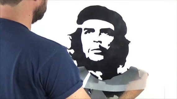 Che Guevara Stencil: Reusable Mylar, Banksy Style Art