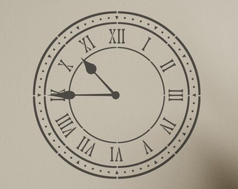 Plantilla para esfera de reloj con números romanos: 'AUGUSTAN' Arte, manualidades y decoración del hogar