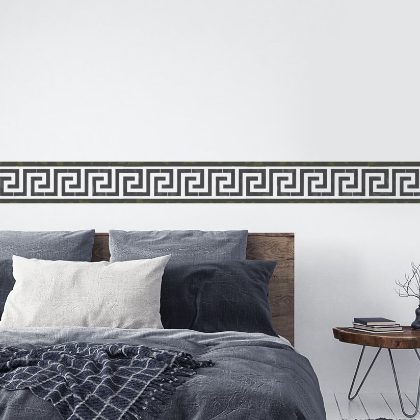 GREEK KEY Wall Border Pattern Stencil Large Painting Stencil Etsy UK