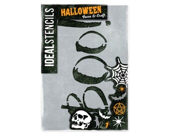 Boo! Halloween Stencil: Reusable Mylar, Art & Craft