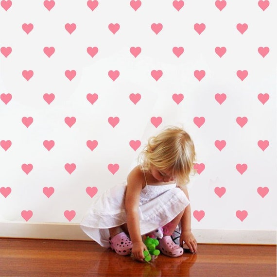 Nursery Heart Wall Decor Stencil Love Heart Pattern Stencil - Etsy Nursery Heart Wall Decor Stencil Love Heart Pattern Stencil - Etsy
