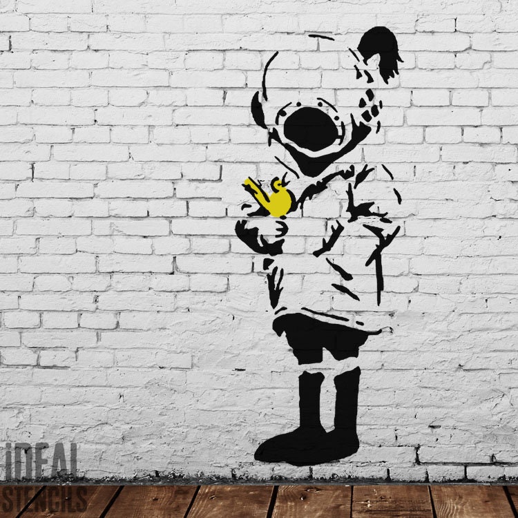 Banksy バンクシー 「Bubble Girl」シリアル サイン 書類付き Bubble-Girl-by-Banksy-Art-