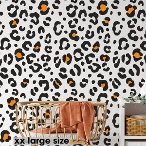 JAVAN Leopard PRINT Wall Pattern STENCIL, Home Decor Large Painting Stencil for Walls, Floors, Fabrics, Furniture image 2