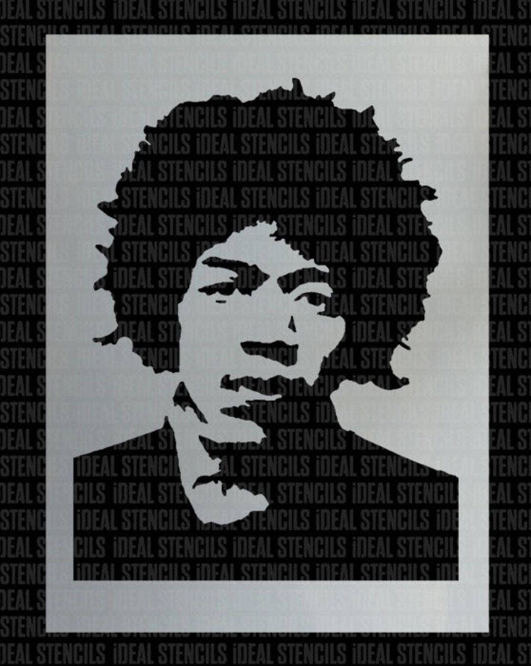 Jimi Hendrix Stencil, Art Craft Home Decor, Paint Walls Fabrics