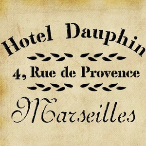 French Style Vintage Stencil, Painting Stencil for signs, furniture, walls, fabrics, Reusable/washable Mylar Home Decor, Up-cycling