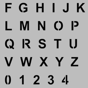 Alphabet stencils, letter number stencil, mylar stencils, ideal for marking, art, craft, painting stencils