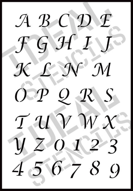 Alphabet Stencils, Letter Number Stencil, Mylar Stencils, Ideal