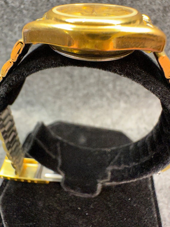 Ladies 23mm Tozaj rare quartz vintage gold wristw… - image 5