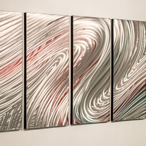 Modern Abstract Painting Metal Wall Art Sculpture Elegant - Etsy