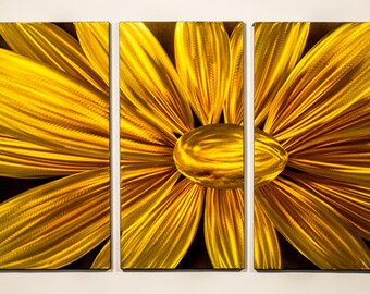 Modern Abstract Painting Metal Wall Art Sculpture Blooming Flower