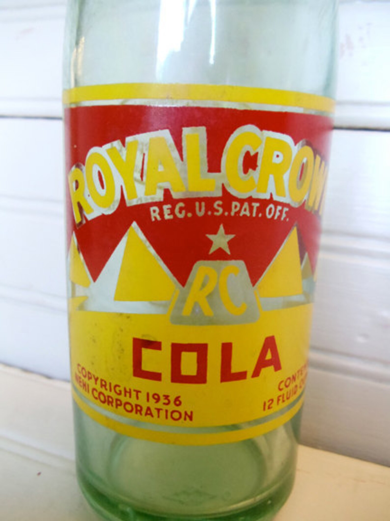 1936 Vintage Royal Crown Cola Bottle W/ Good Housekeeping Etsy