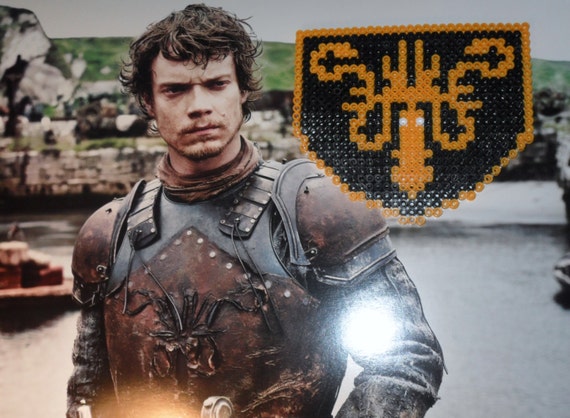 Game Of Thrones Greyjoy Kraken House Sigil Perler Bead Magnet Etsy