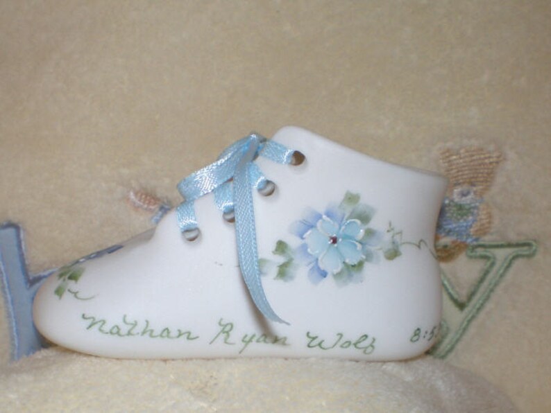 Boys Standard Porcelain Baby Shoe Etsy