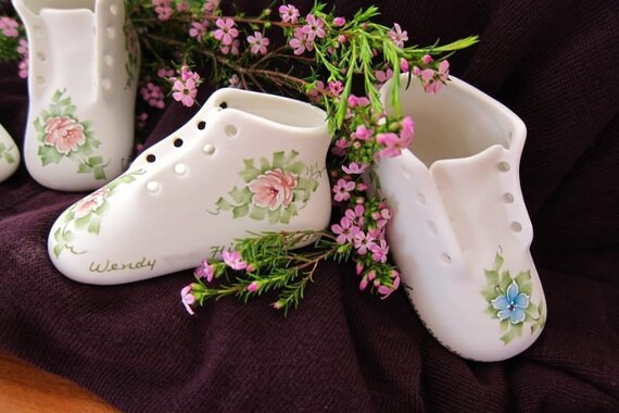 baby keepsakes porcelain shoe