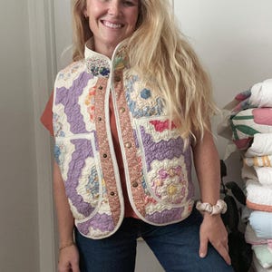 Vintage Quilt Vests - Etsy
