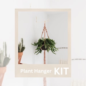 Plant Hanger Kit / Spiral Plant Hanger / DIY / Macrame Plant hanger Kit