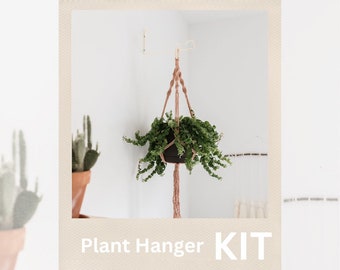 Plant Hanger Kit / Spiral Plant Hanger / DIY / Macrame Plant hanger Kit