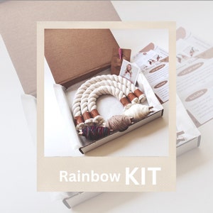 Rainbow Kit - DIY - Macrame - DIY - Craft kit - Beginners - Christmas gift