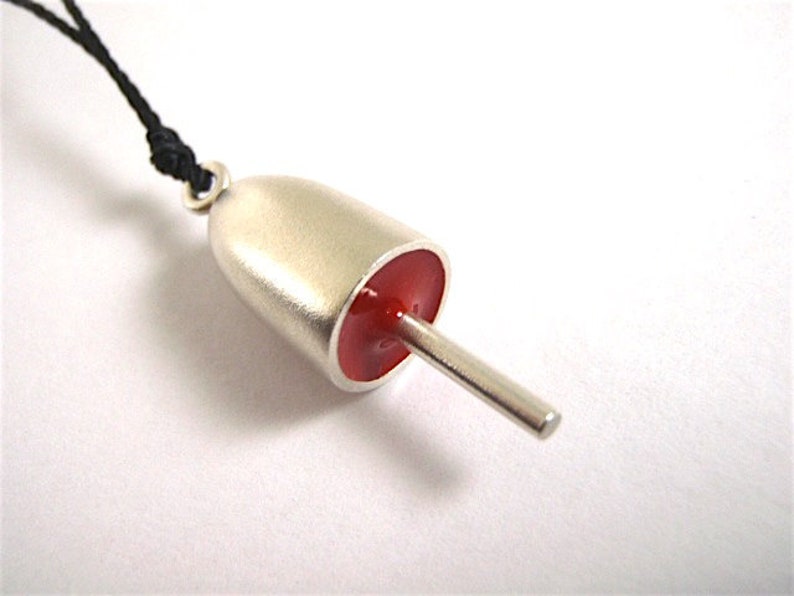 Lobster Buoy Necklace Sterling Silver Medium Red Etsy