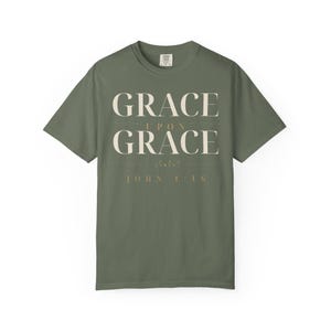 Grace Upon Grace Shirt, John 1:16 Christian T-Shirt, Bible Verse Tee, Faith Shirt for Women and Men, Comfort Colors Christian Tee image 8