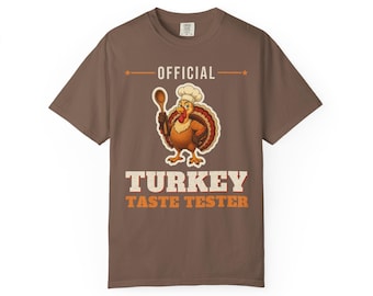 Official Turkey Taste Tester Shirt, Funny Thanksgiving T-Shirt, Turkey Day Tee, Family Thanksgiving Shirt, Comfort Colors Fall Tee