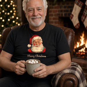 Sly Santa Shirt — Funny Sneaky Santa Christmas Tee for Men and Women image 2
