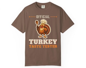 Official Turkey Taste Tester Shirt, Funny Thanksgiving T-Shirt, Turkey Day Tee, Family Thanksgiving Shirt, Comfort Colors Fall Tee