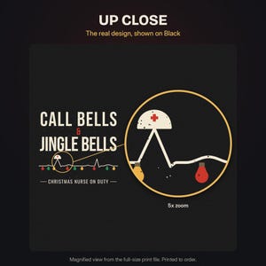 Christmas Nurse Shirt, Call Bells and Jingle Bells T-Shirt, Funny Nurse Christmas Tee, Holiday Shift RN Gift, Comfort Colors Nurse Shirt image 12