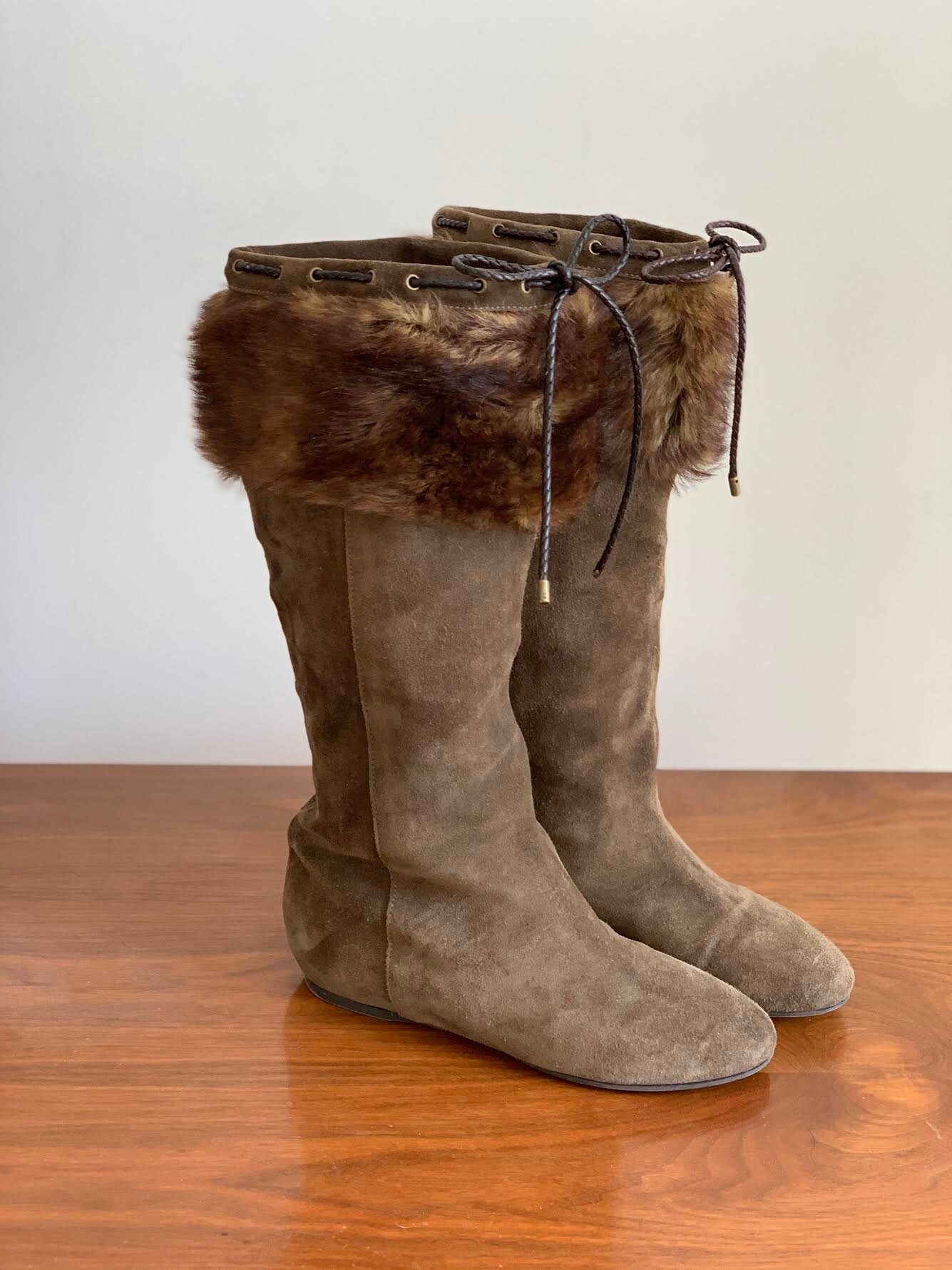 Taupe Boots - Etsy