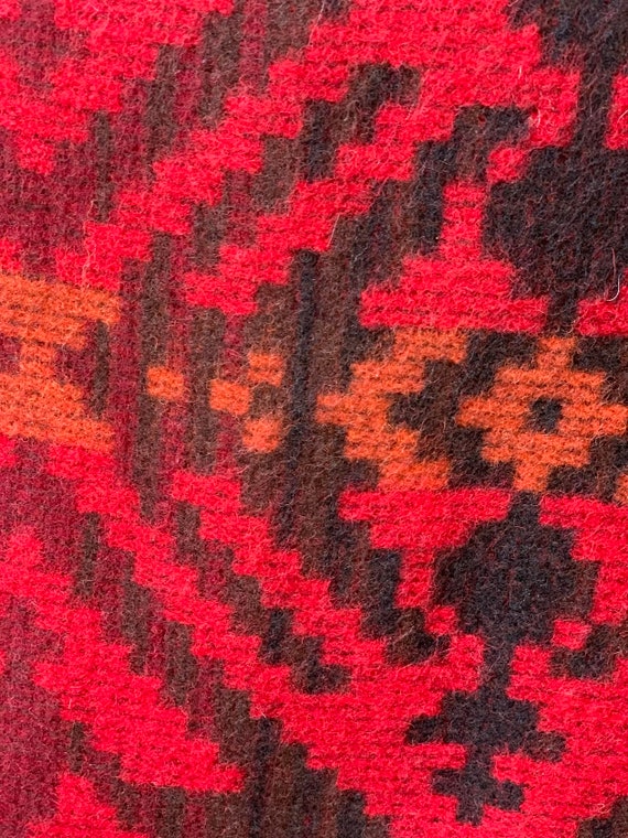 Vintage Woolrich Southwestern Wool Blend Red and … - image 5