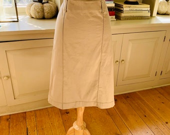 Vintage Prada Tan Straight Skirt