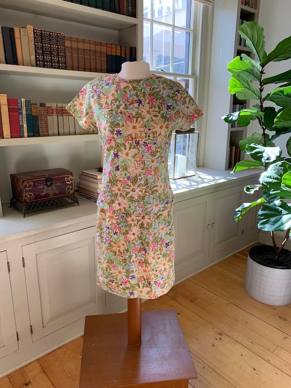 Two Piece Vintage GOLDWORM Spring Flowers Merino W