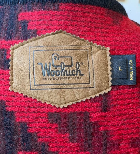 Vintage Woolrich Southwestern Wool Blend Red and … - image 6