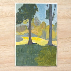 Estudio de árboles, pintura al óleo original, pintura de naturaleza, pintura de árboles, pintura de follaje, pintura contemporánea, arte de la naturaleza, arte de árboles,