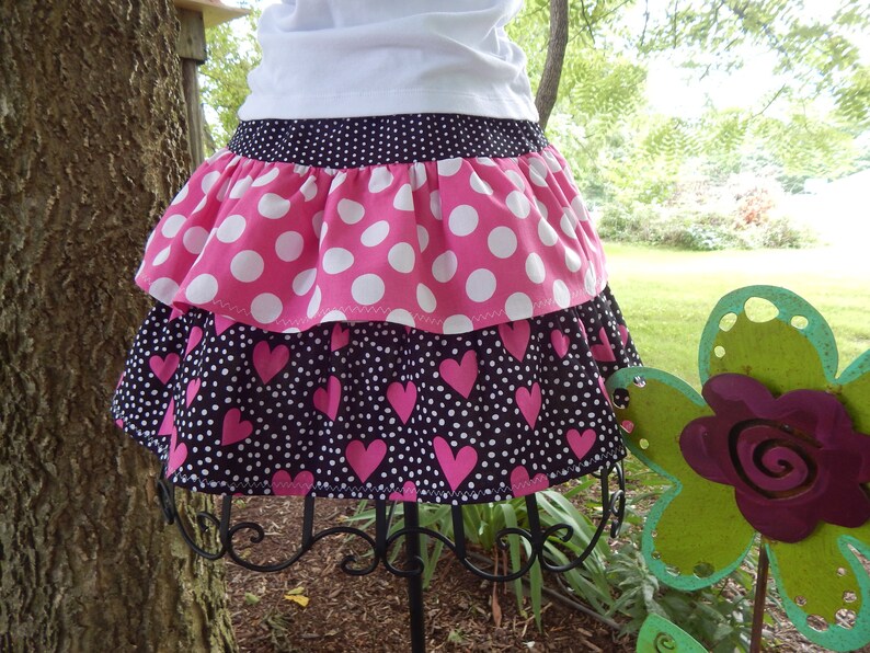 Valentine Skirt Girls Valentine Skirt Minnie Mouse Skirt | Etsy