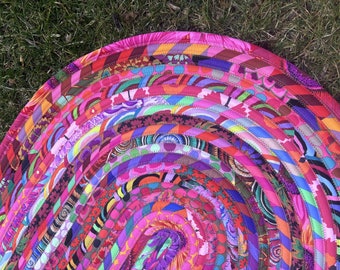 Retro Rug Multi Color Rug Jelly Roll Rug Rainbow Jelly Roll Rug Bright Rug Rag Rug