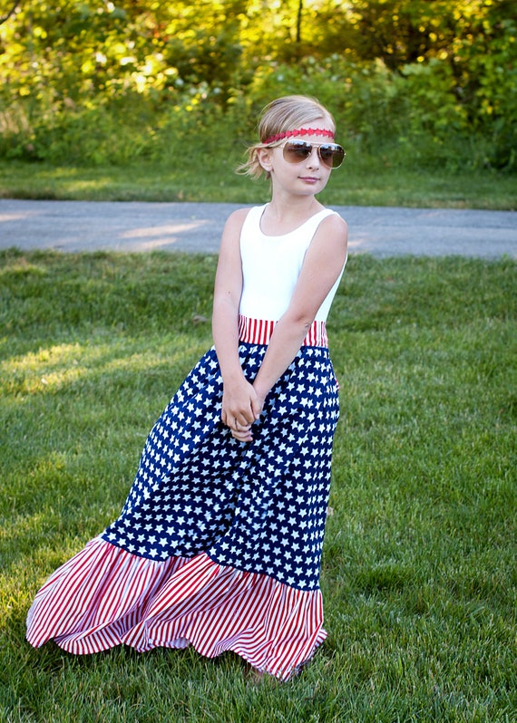 white blue maxi dress