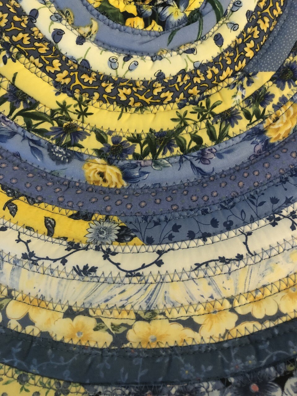 Blue and Yellow Rug Jelly Roll Rug Rag Rug Boho Rug 30 X Etsy