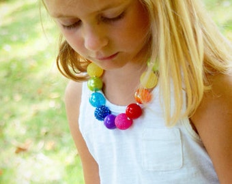Little Girls Rainbow Necklace