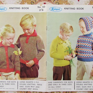Vintage Ages 12 Months-6 Years, Patterns for Children's Garments Knitting Booklet, Kaiapoi No 50 image 1