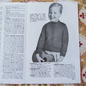 Vintage Ages 12 Months-6 Years, Patterns for Children's Garments Knitting Booklet, Kaiapoi No 50 image 4