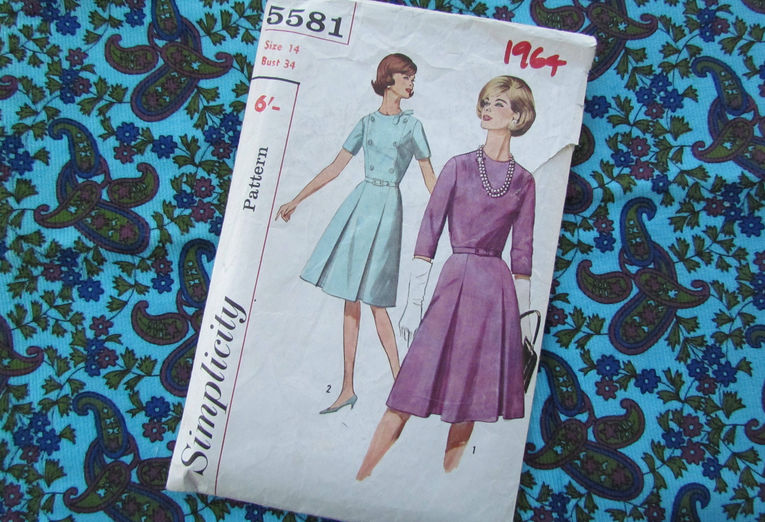 Inverted Pleat Dress Pattern - Etsy Australia