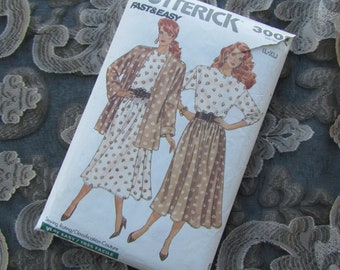 1988 Sizes 16-18, 20-22, Skirt, Top and Jacket - Sewing Pattern, Butterick No 3002
