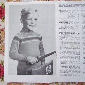 Vintage Ages 12 Months-6 Years, Patterns for Children's Garments Knitting Booklet, Kaiapoi No 50 image 6