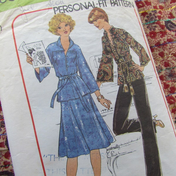 Retro Sizes 34-36 Inch Bust, Tunic, Skirt and Pants - 1978 Sewing Pattern, Simplicity No 7765