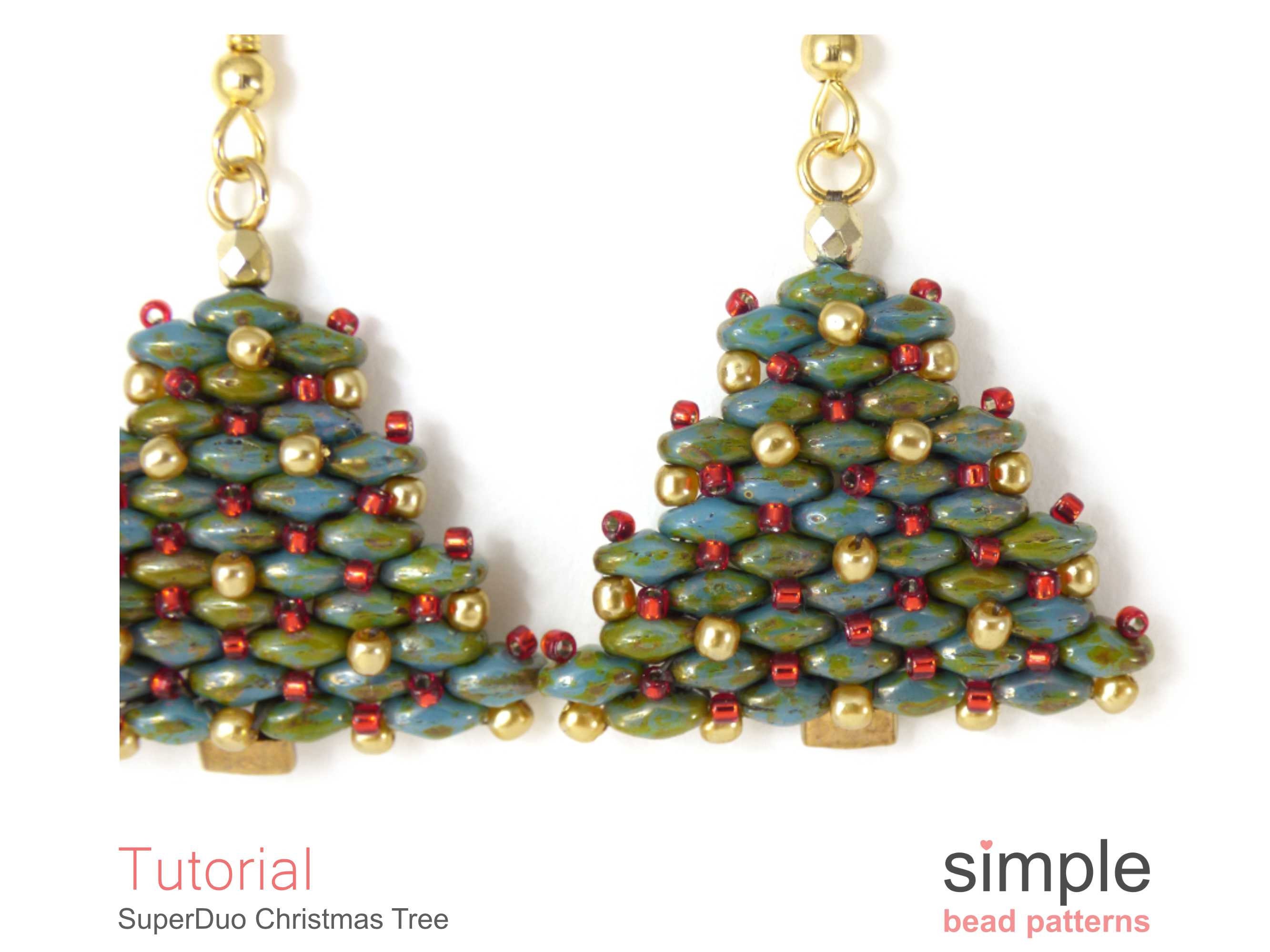 Make pretty beaded Christmas trees with 3 items